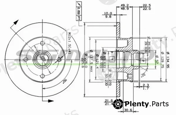 Sigmauto DBA137S — Brake Disc