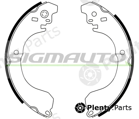 Sigmauto SFA871 — Brake Shoe Set