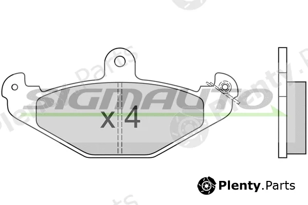 Sigmauto SPA553 — Brake Pad Set, disc brake