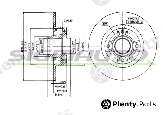 Sigmauto DBB369S — Brake Disc