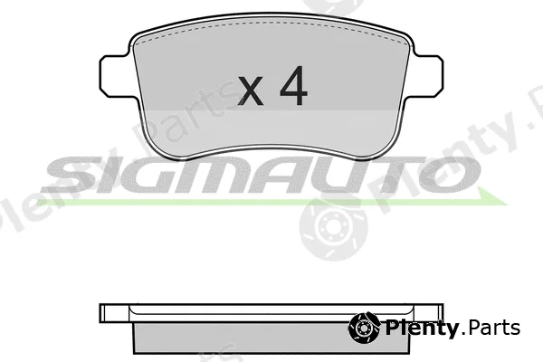 Sigmauto SPB384 — Brake Pad Set, disc brake
