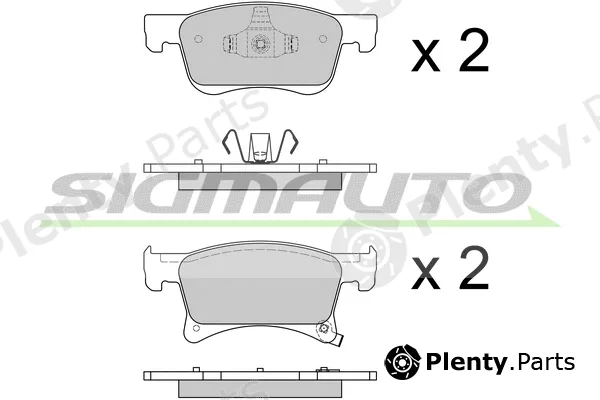 Sigmauto SPB644 — Brake Pad Set, disc brake