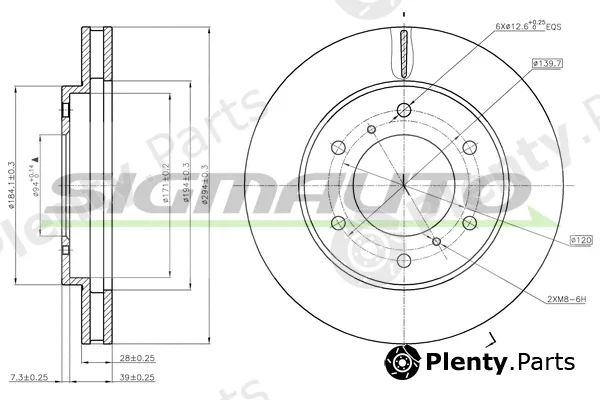 Sigmauto DBB818V — Brake Disc
