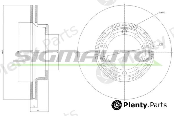 Sigmauto DB0109V — Brake Disc