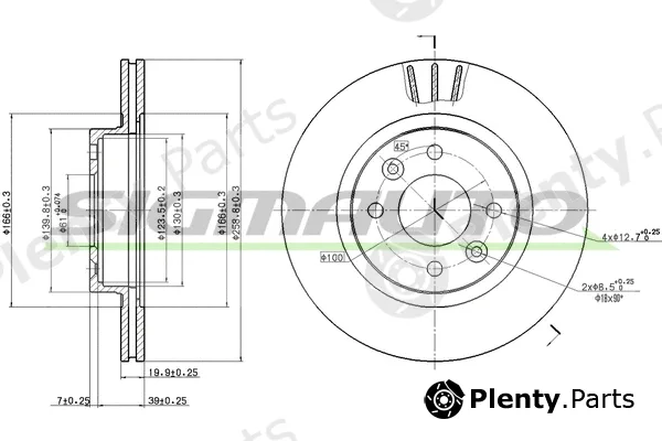 Sigmauto DBA159V — Brake Disc