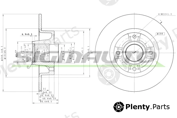 Sigmauto DBB571S — Brake Disc