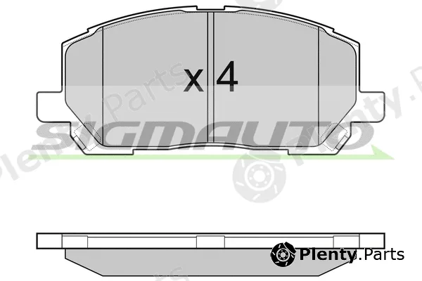 Sigmauto SPA989 — Brake Pad Set, disc brake