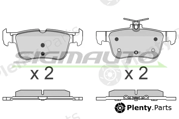 Sigmauto SPB637 — Brake Pad Set, disc brake