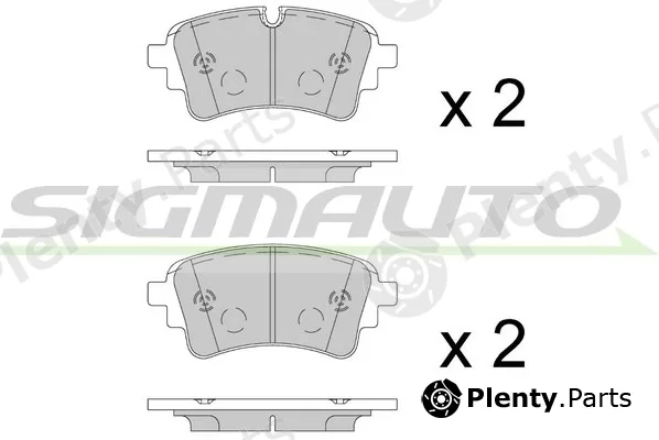 Sigmauto SPB909 — Brake Pad Set, disc brake