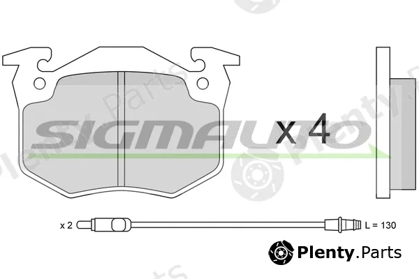 Sigmauto SPA230 — Brake Pad Set, disc brake