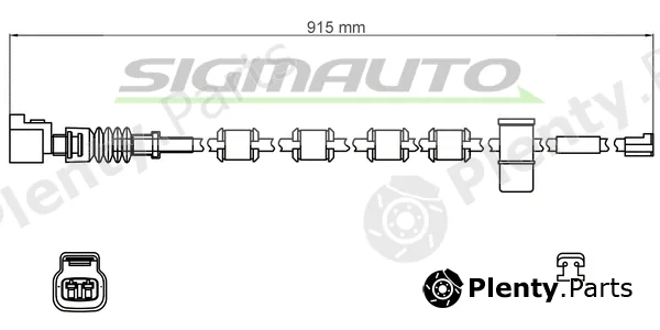 Sigmauto WI0806 — Warning Contact, brake pad wear