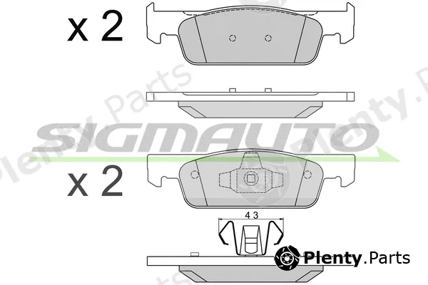 Sigmauto SPB512 — Brake Pad Set, disc brake