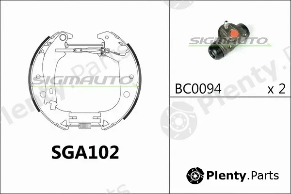 Sigmauto SGA102 — Brake Shoe Set