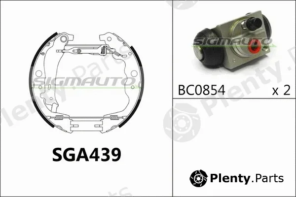Sigmauto SGA439 — Brake Shoe Set