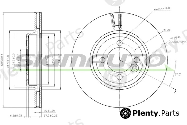 Sigmauto DBB617V — Brake Disc