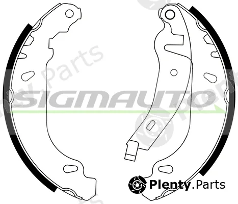 Sigmauto SFA415-2 — Brake Shoe Set