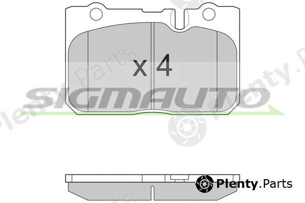 Sigmauto SPA858 — Brake Pad Set, disc brake