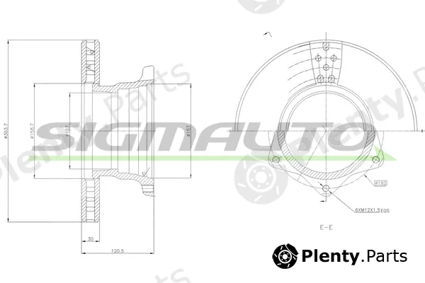 Sigmauto DB0164V — Brake Disc