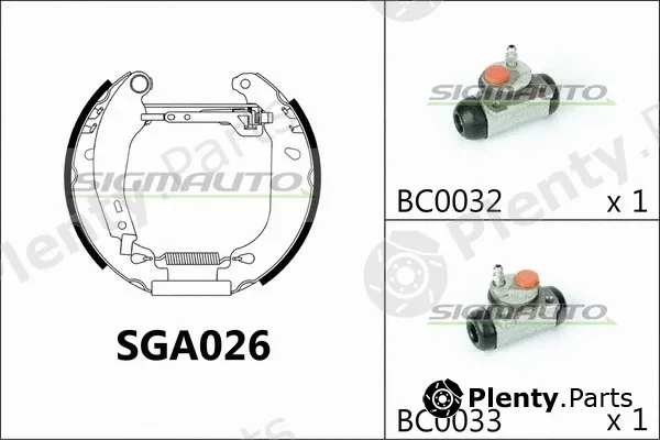 Sigmauto SGA026 — Brake Shoe Set
