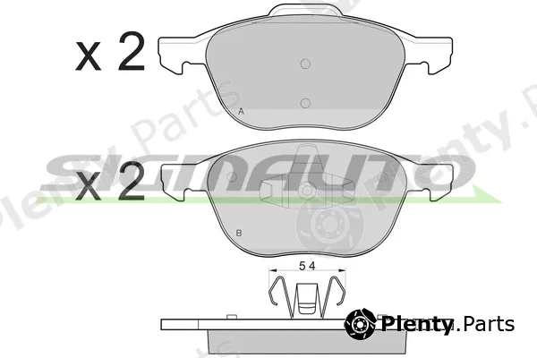 Sigmauto SPB133 — Brake Pad Set, disc brake