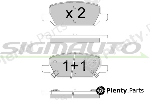 Sigmauto SPB913 — Brake Pad Set, disc brake