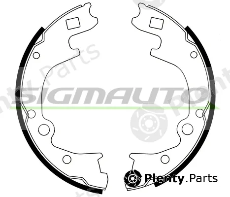 Sigmauto SFA793 — Brake Shoe Set, parking brake