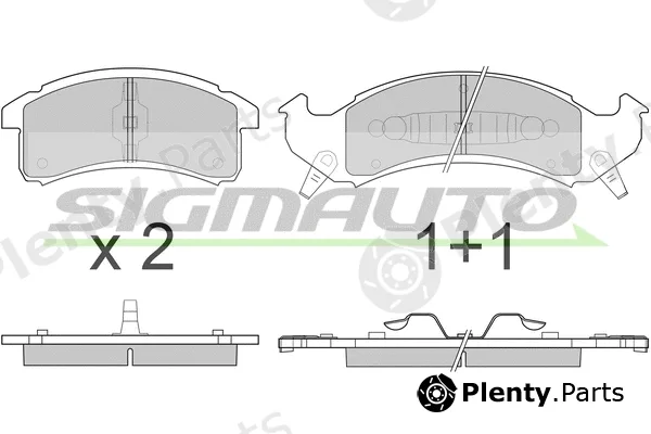 Sigmauto SPA799 — Brake Pad Set, disc brake