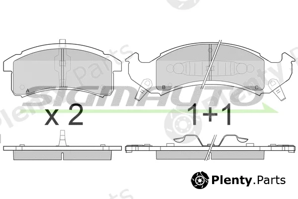 Sigmauto SPA789 — Brake Pad Set, disc brake