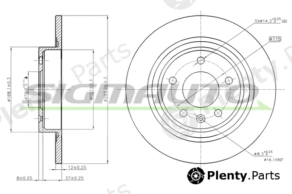 Sigmauto DBB871S — Brake Disc