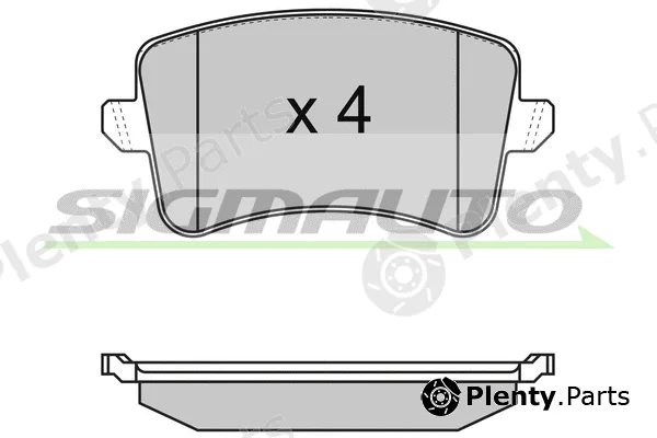 Sigmauto SPB349 — Brake Pad Set, disc brake