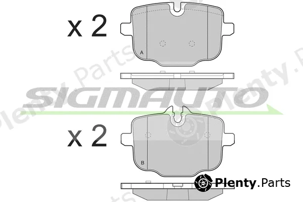 Sigmauto SPB450 — Brake Pad Set, disc brake