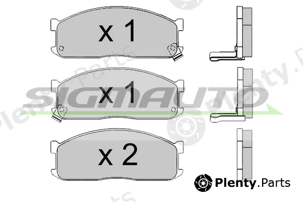 Sigmauto SPA390 — Brake Pad Set, disc brake