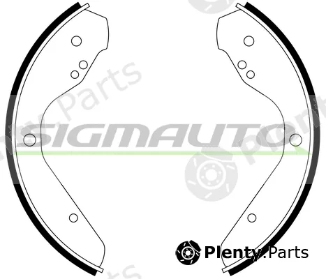 Sigmauto SFA538A — Brake Shoe Set