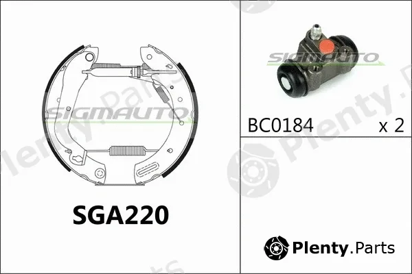Sigmauto SGA220 — Brake Shoe Set