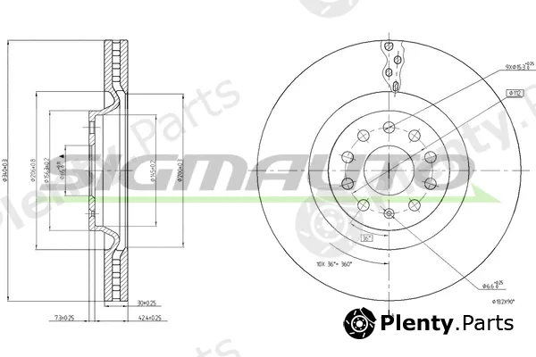 Sigmauto DBC000V — Brake Disc