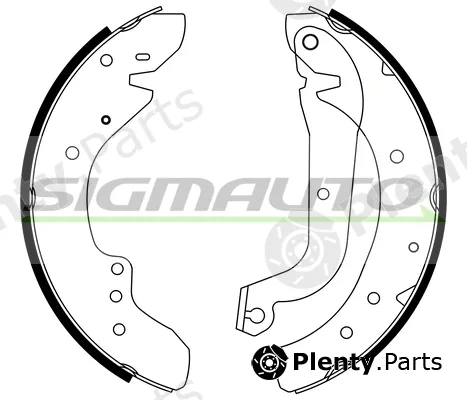 Sigmauto SFA179 — Brake Shoe Set
