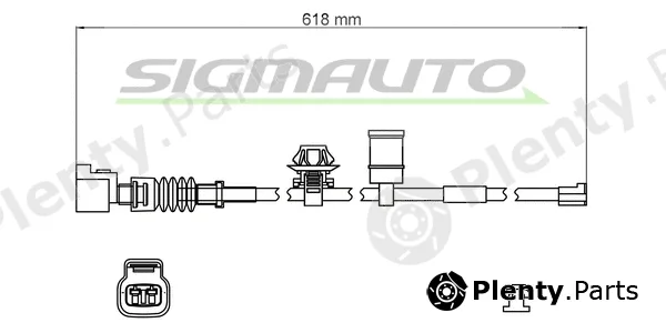 Sigmauto WI0805 — Warning Contact, brake pad wear