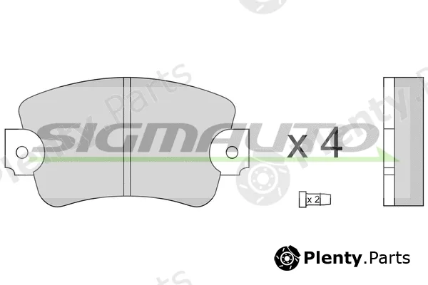 Sigmauto SPA132 — Brake Pad Set, disc brake