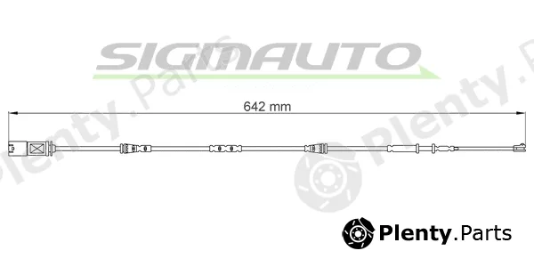 Sigmauto WI0905 — Warning Contact, brake pad wear