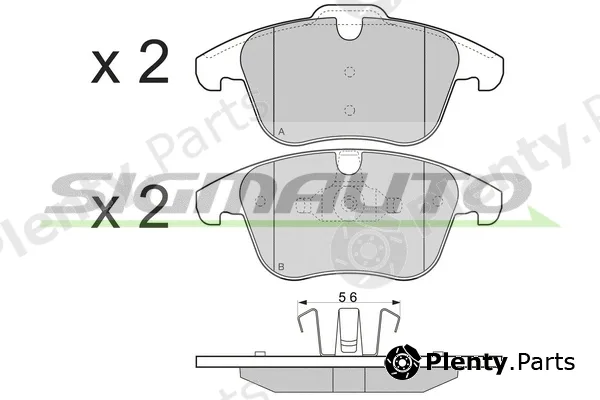 Sigmauto SPB297 — Brake Pad Set, disc brake