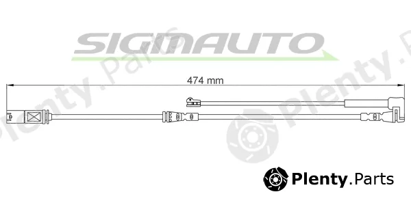 Sigmauto WI0797 — Warning Contact, brake pad wear