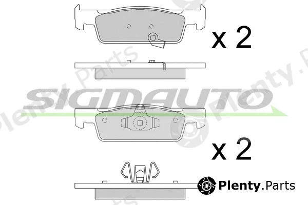 Sigmauto SPB798 — Brake Pad Set, disc brake