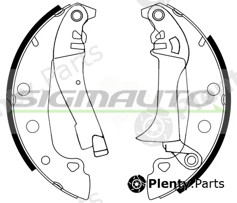 Sigmauto SFA150 — Brake Shoe Set