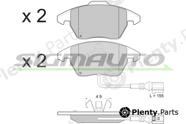 Sigmauto SPB103 — Brake Pad Set, disc brake
