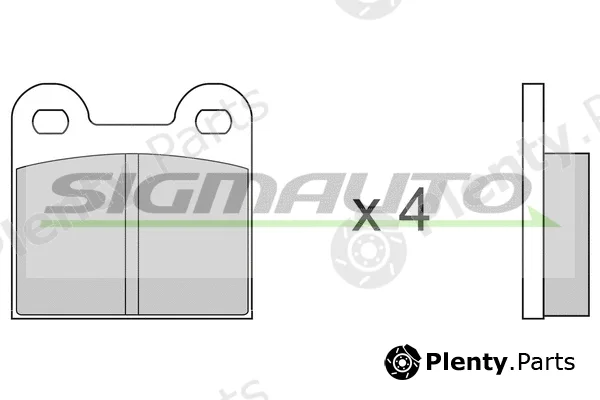 Sigmauto SPA010 — Brake Pad Set, disc brake