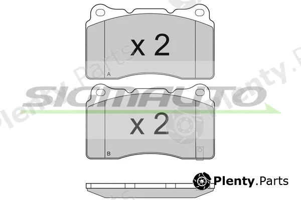 Sigmauto SPB157 — Brake Pad Set, disc brake