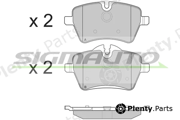 Sigmauto SPB247 — Brake Pad Set, disc brake
