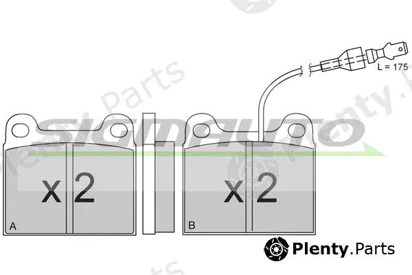 Sigmauto SPA131 — Brake Pad Set, disc brake