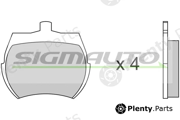 Sigmauto SPA012 — Brake Pad Set, disc brake