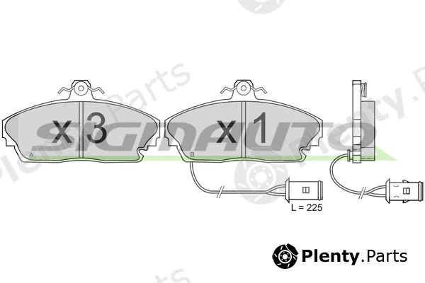 Sigmauto SPA393 — Brake Pad Set, disc brake